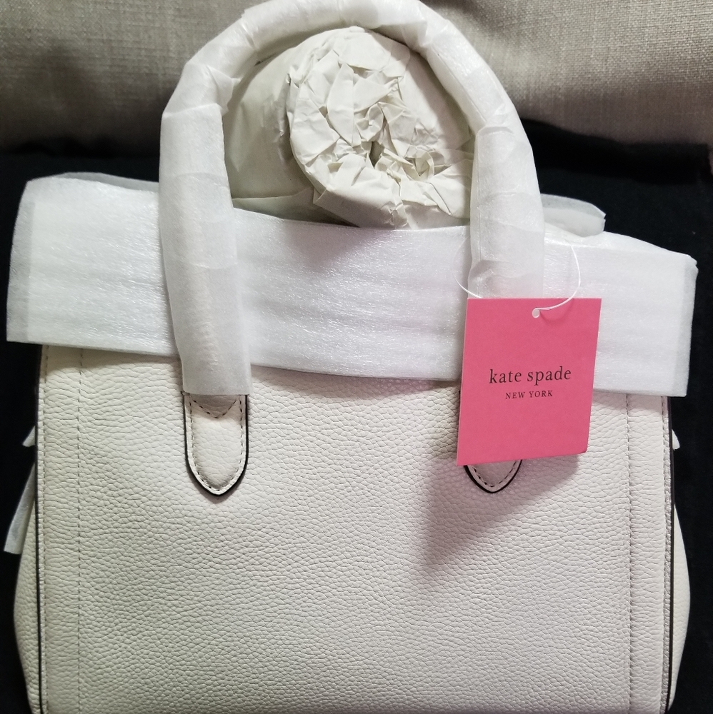Kate Spade Knott Medium Satchel, White/Milk Glazz